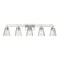 Z-Lite Lyna Vanity, 5-Light, 38.75 In.W x 6.5 In.L x 9 In.H, Chrome /Clear 823-5V-CH - alternate 1